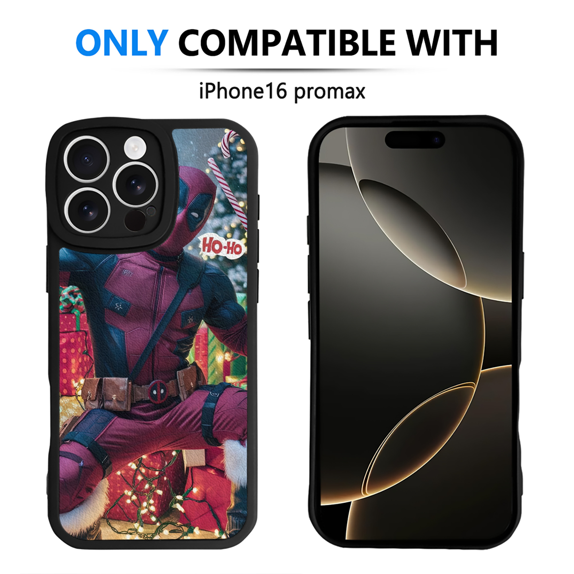 （画像用） Deadpool デッドプール 【iPhone 16シリーズ対応】シリコンスマホケース（レザー調） 材質：シリコン
